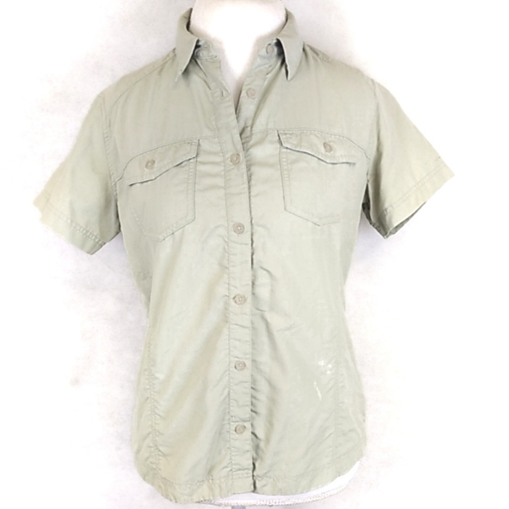 Columbia Women's Size Large Short Sleeve Button Up